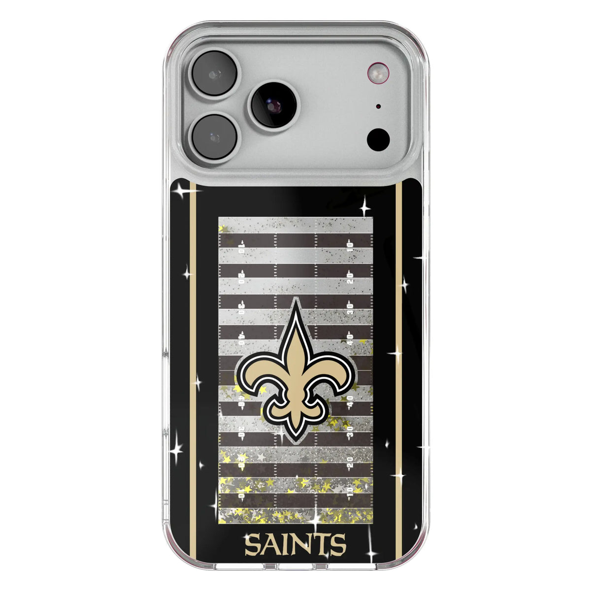 New Orleans Saints Field Glitter Phone Case for Apple iPhone