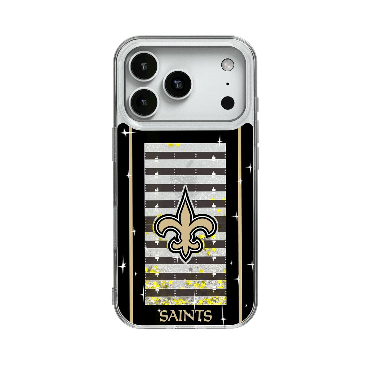 New Orleans Saints Field Glitter Phone Case for Apple iPhone