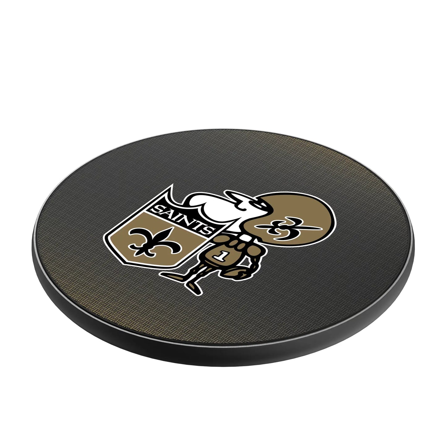 New Orleans Saints Historic Collection Linen 15-Watt Wireless Charger