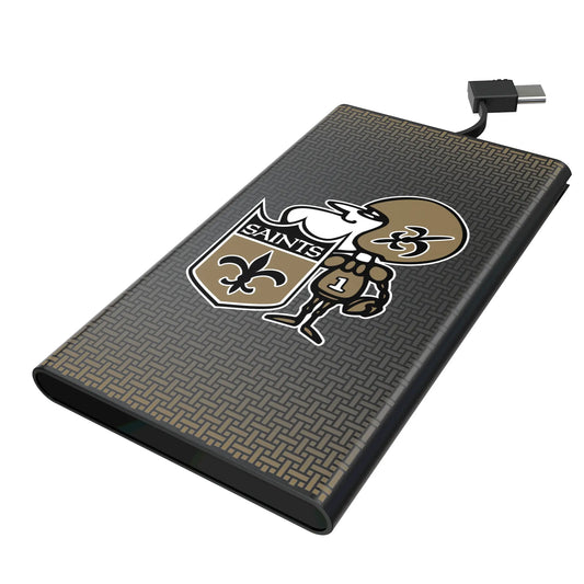New Orleans Saints Historic Collection Linen 5000mAh Flat Powerbank