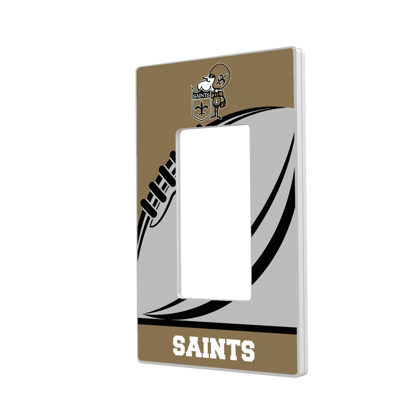 New Orleans Saints Historic Collection Passtime Hidden-Screw Light Switch Plate