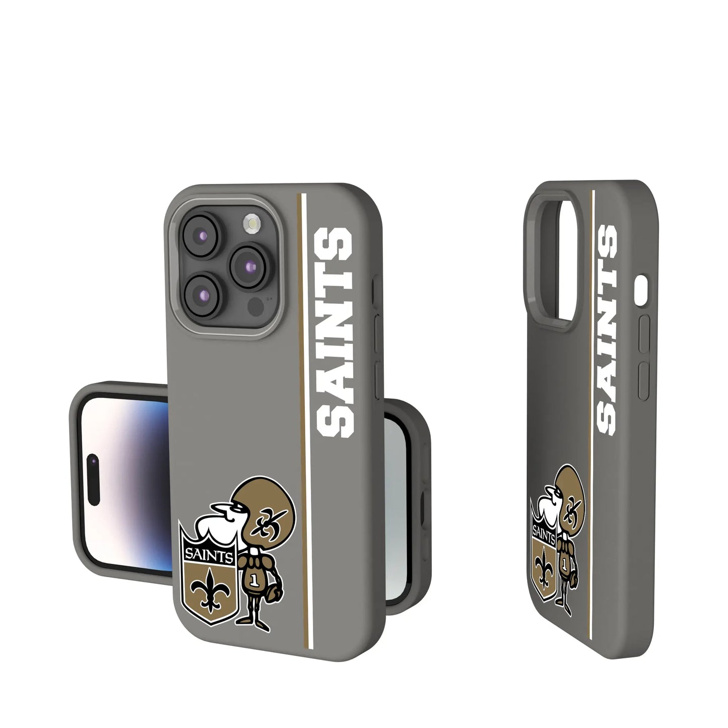 New Orleans Saints Historic Collection Sidebar Soft Touch Phone Case for Apple iPhone