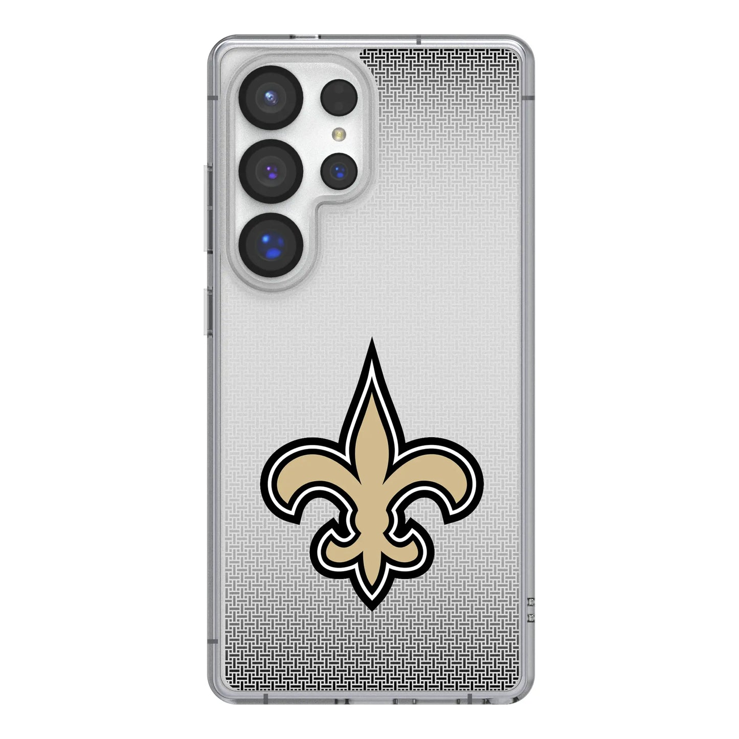 New Orleans Saints Linen Clear Phone Case for Samsung Galaxy