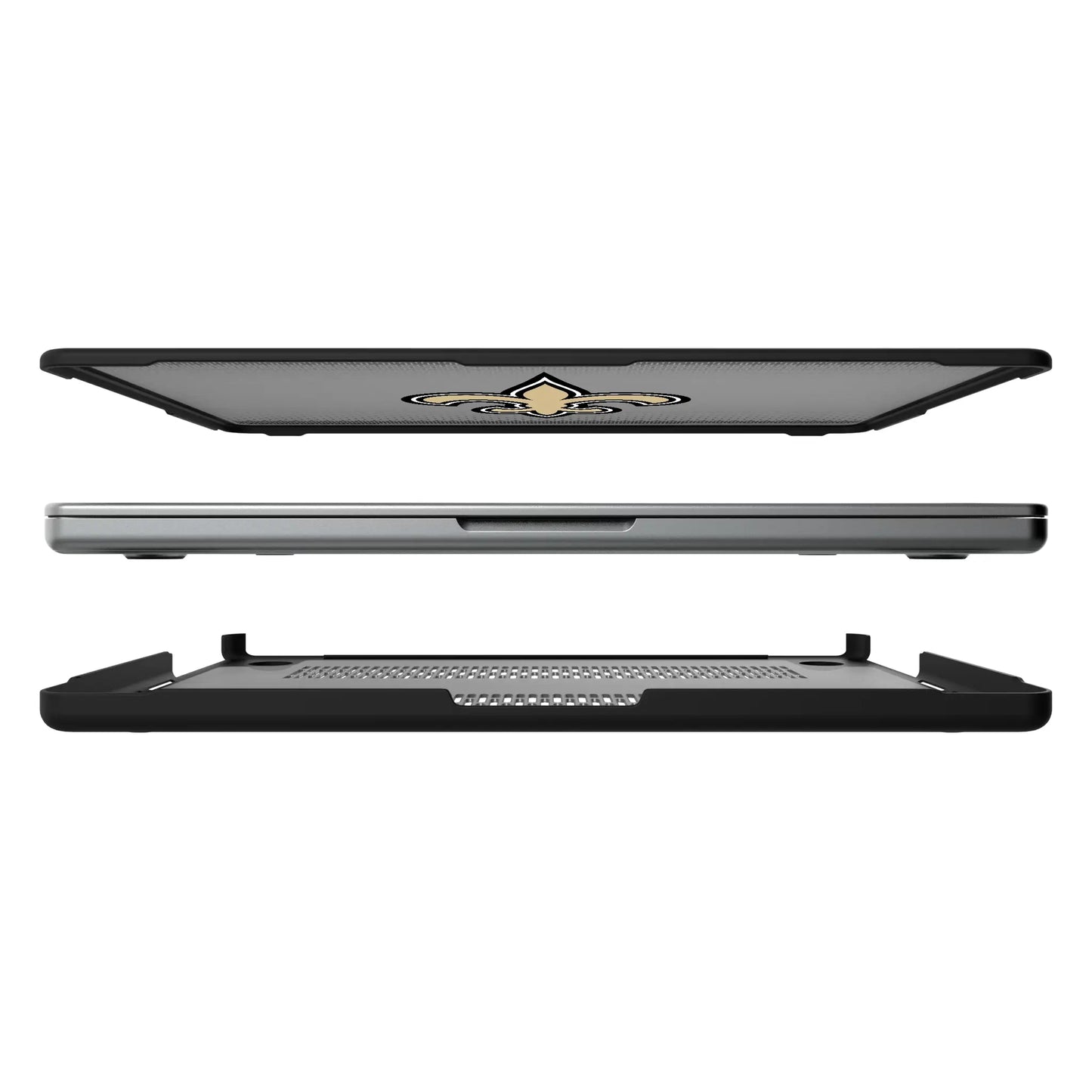 New Orleans Saints Linen Laptop Case for Apple MacBook