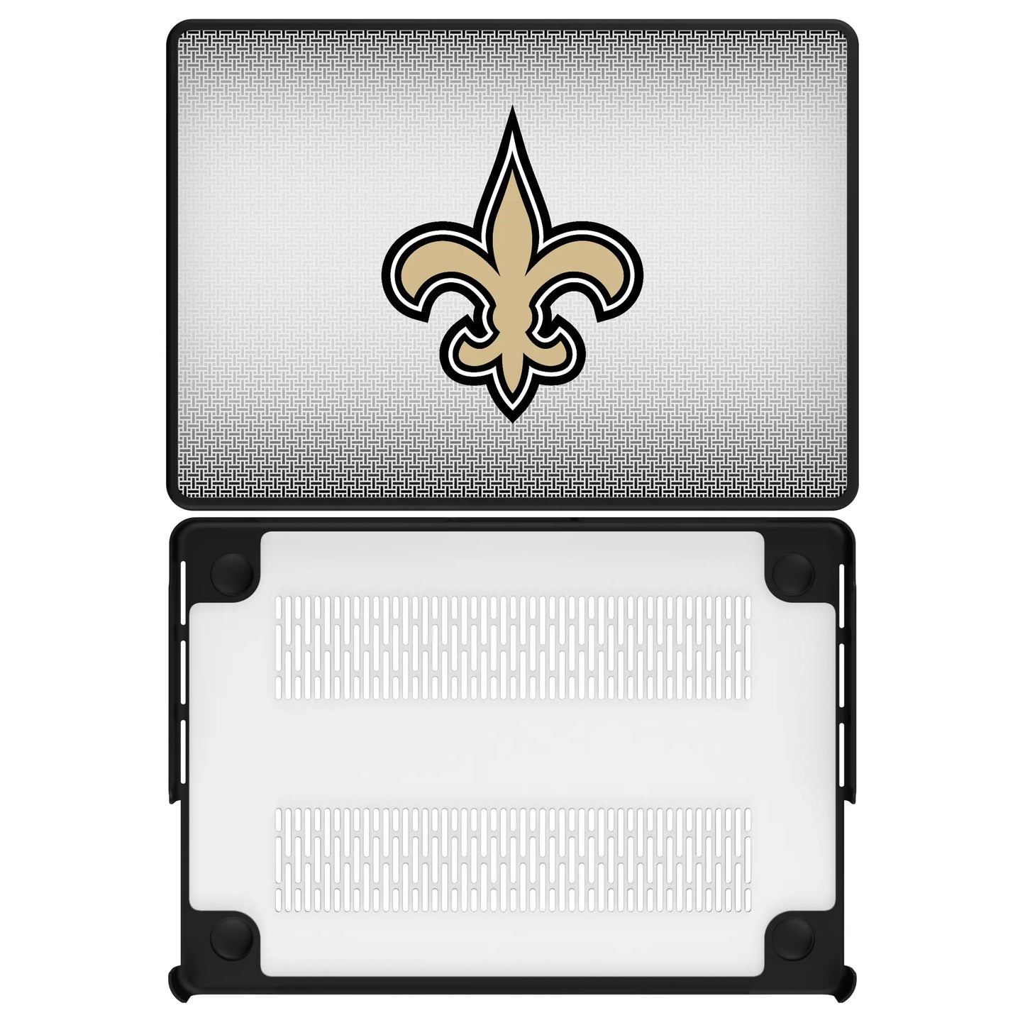 New Orleans Saints Linen Laptop Case for Apple MacBook