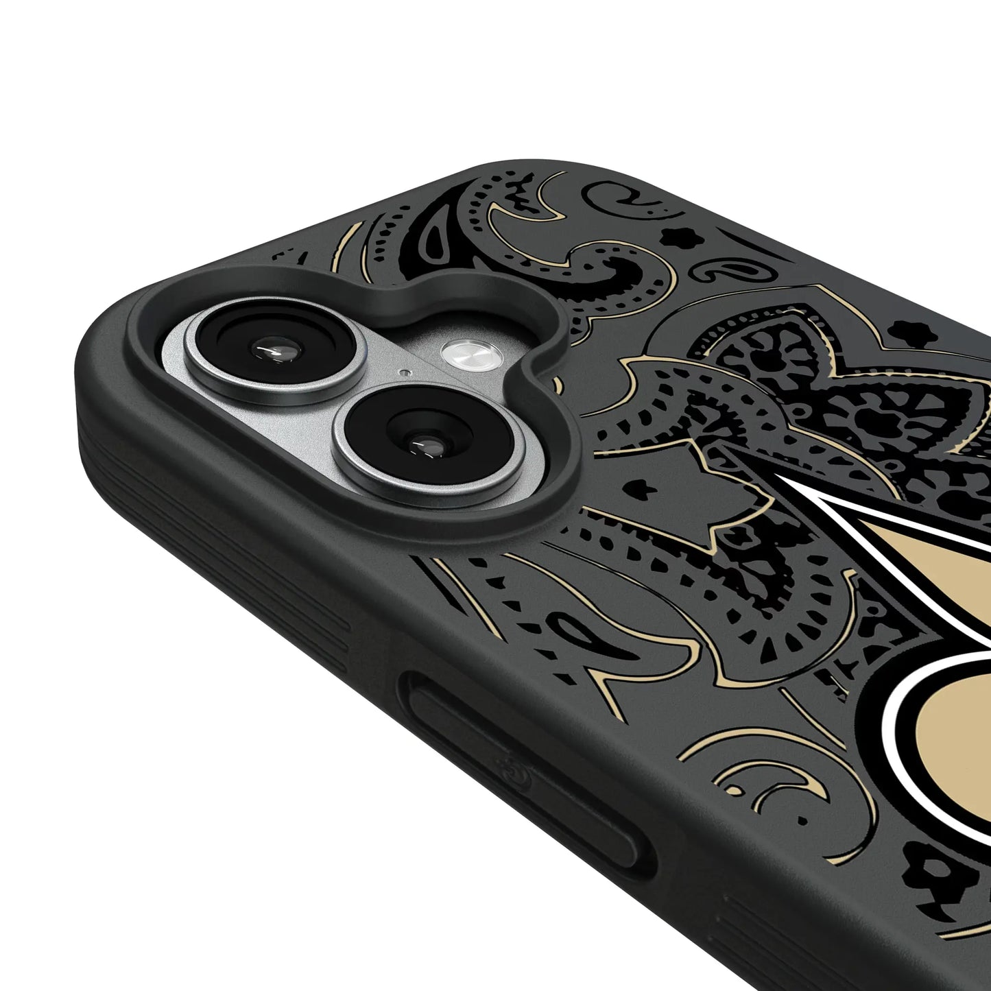 New Orleans Saints Paisley Bump Phone Case for Apple iPhone