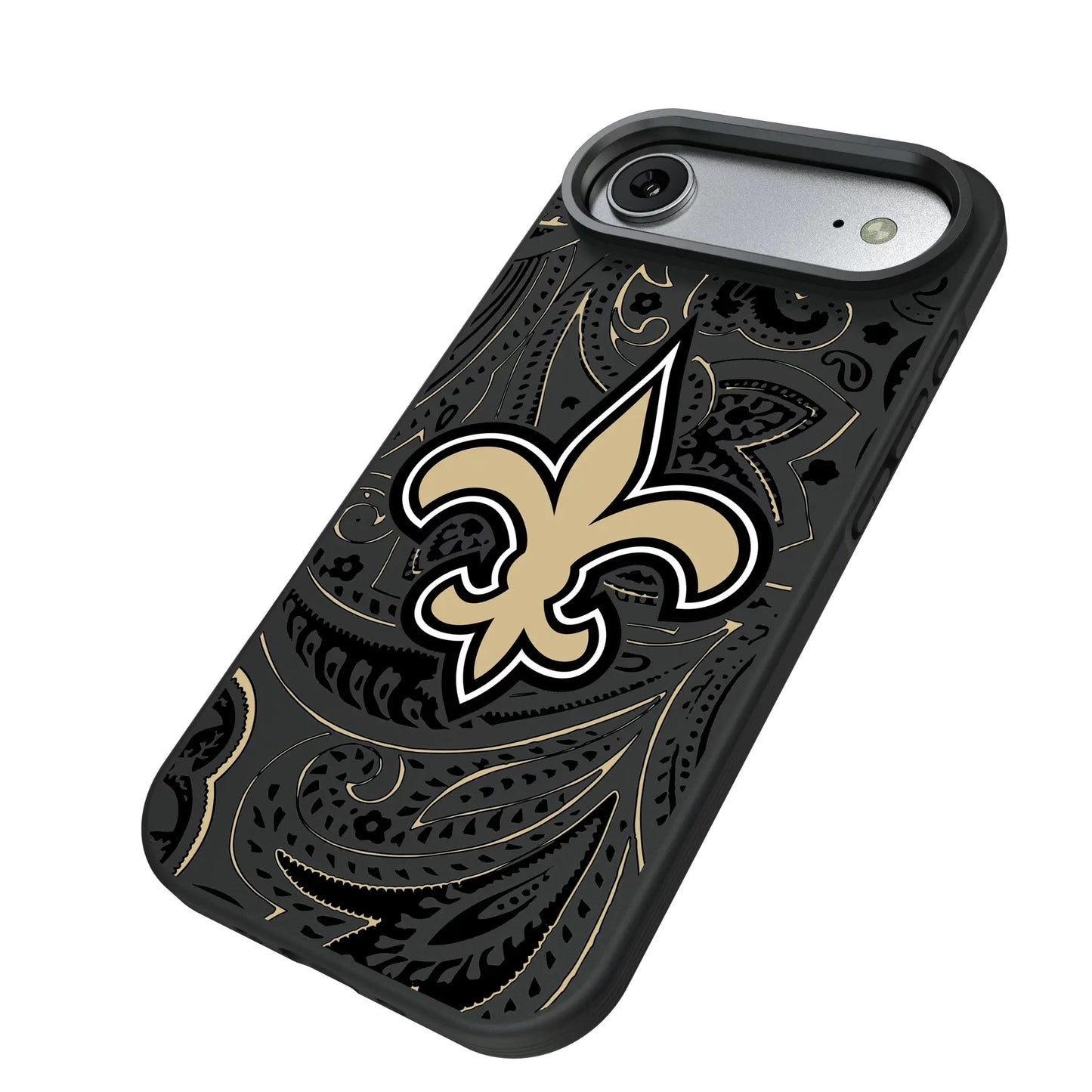 New Orleans Saints Paisley Bump Phone Case for Apple iPhone