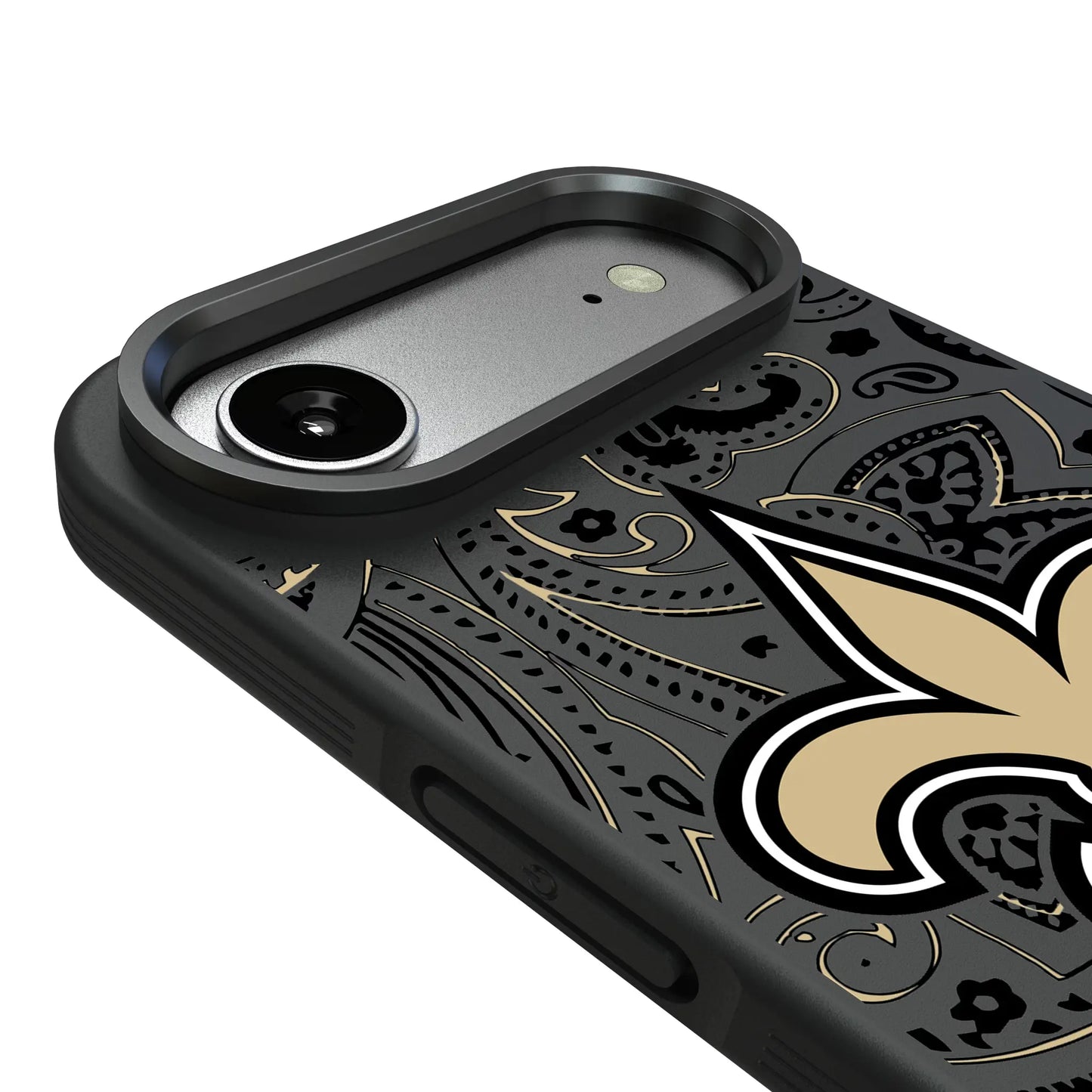 New Orleans Saints Paisley Bump Phone Case for Apple iPhone