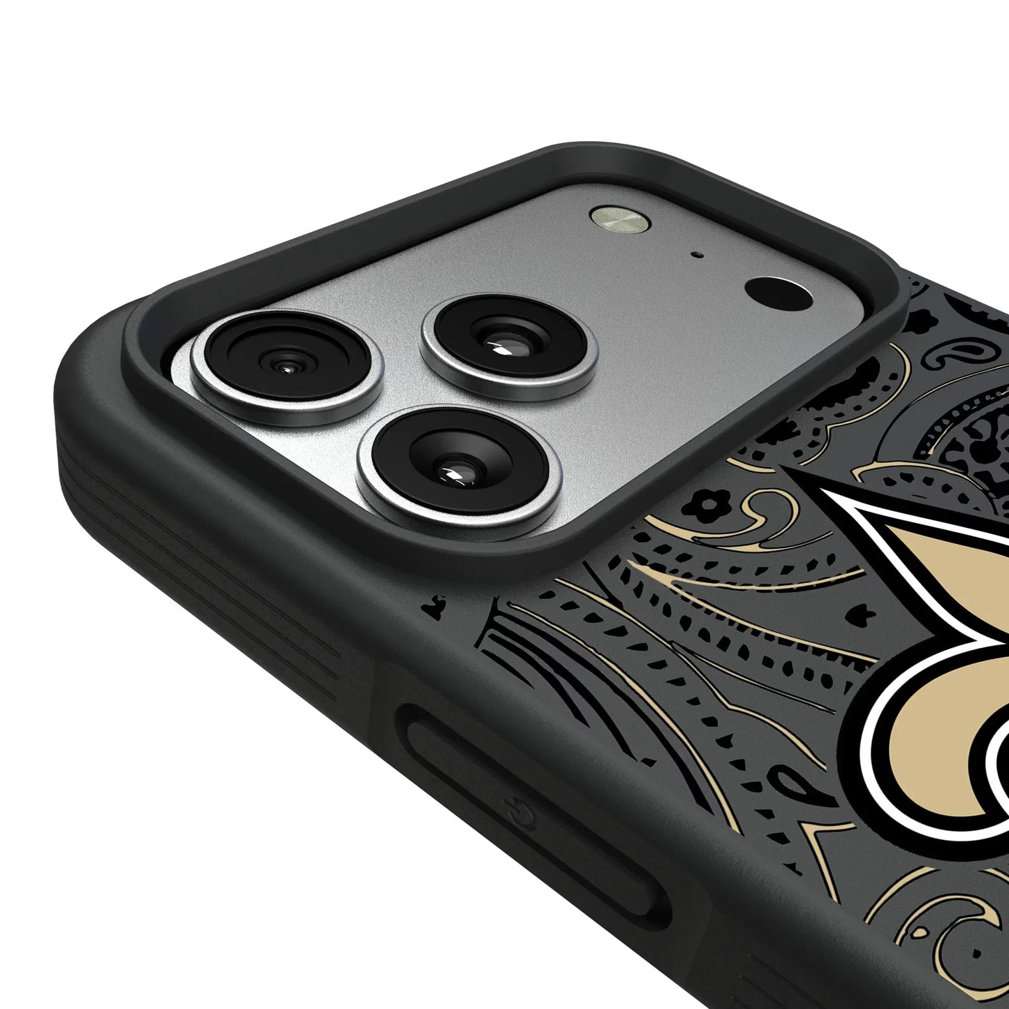 New Orleans Saints Paisley Bump Phone Case for Apple iPhone
