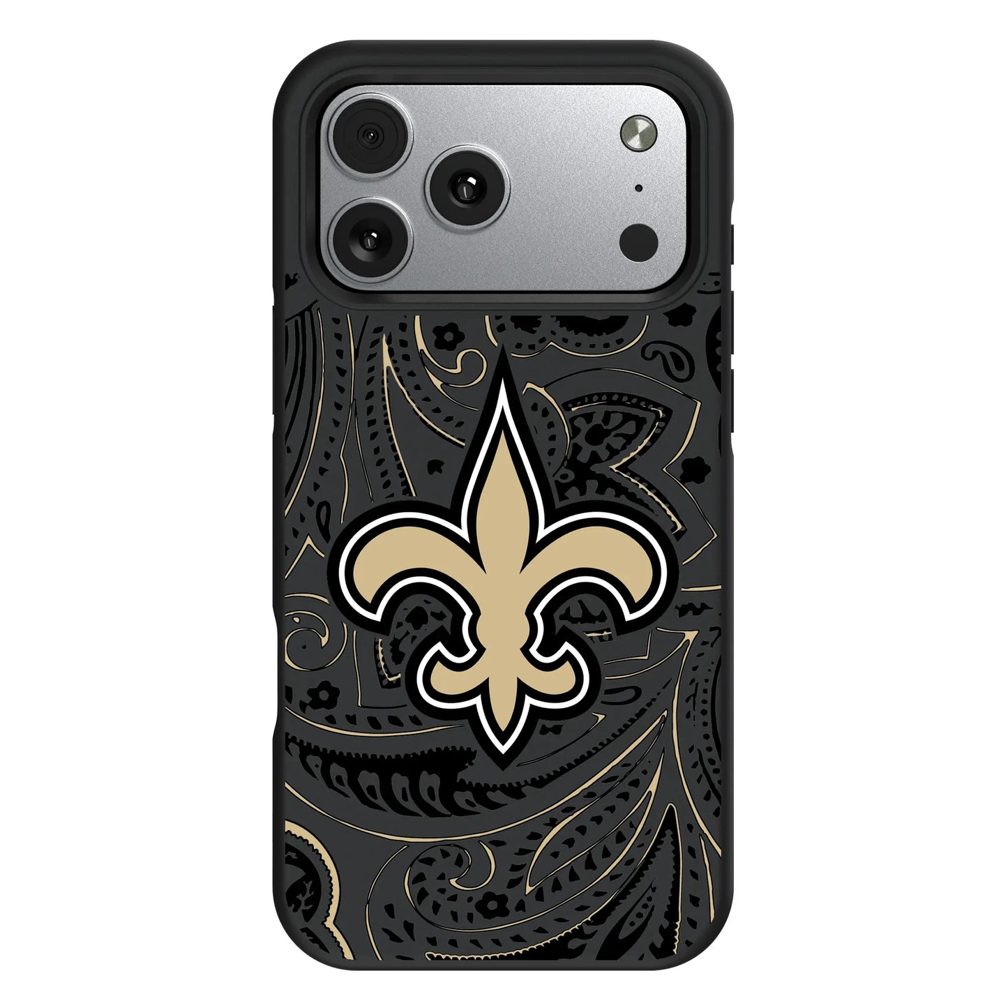 New Orleans Saints Paisley Bump Phone Case for Apple iPhone