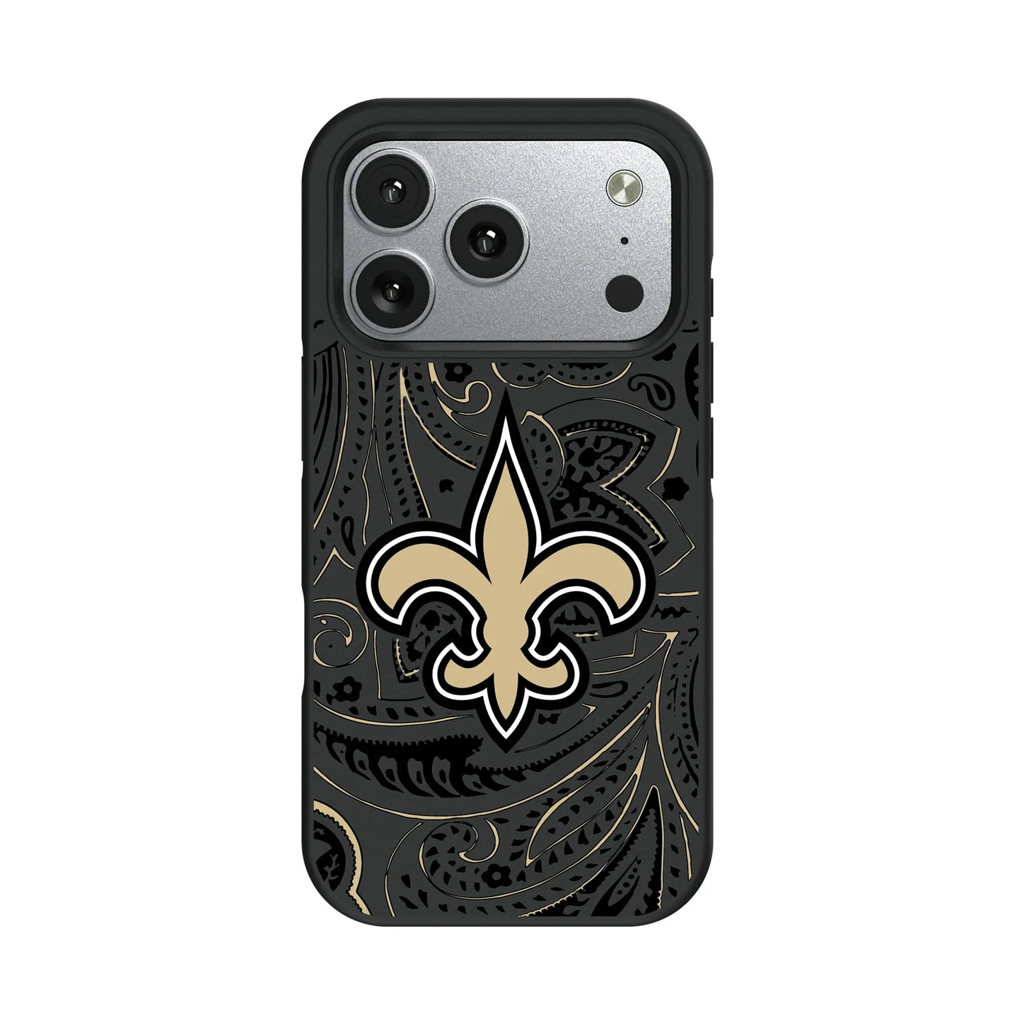 New Orleans Saints Paisley Bump Phone Case for Apple iPhone
