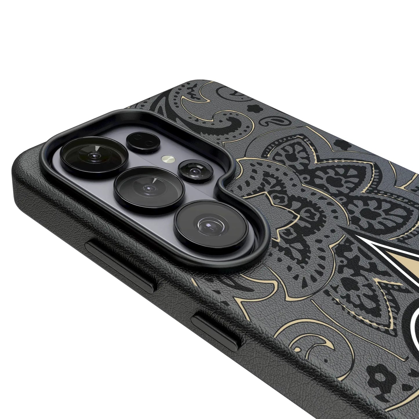 New Orleans Saints Paisley MagSafe Compatible Phone Case for Samsung Galaxy