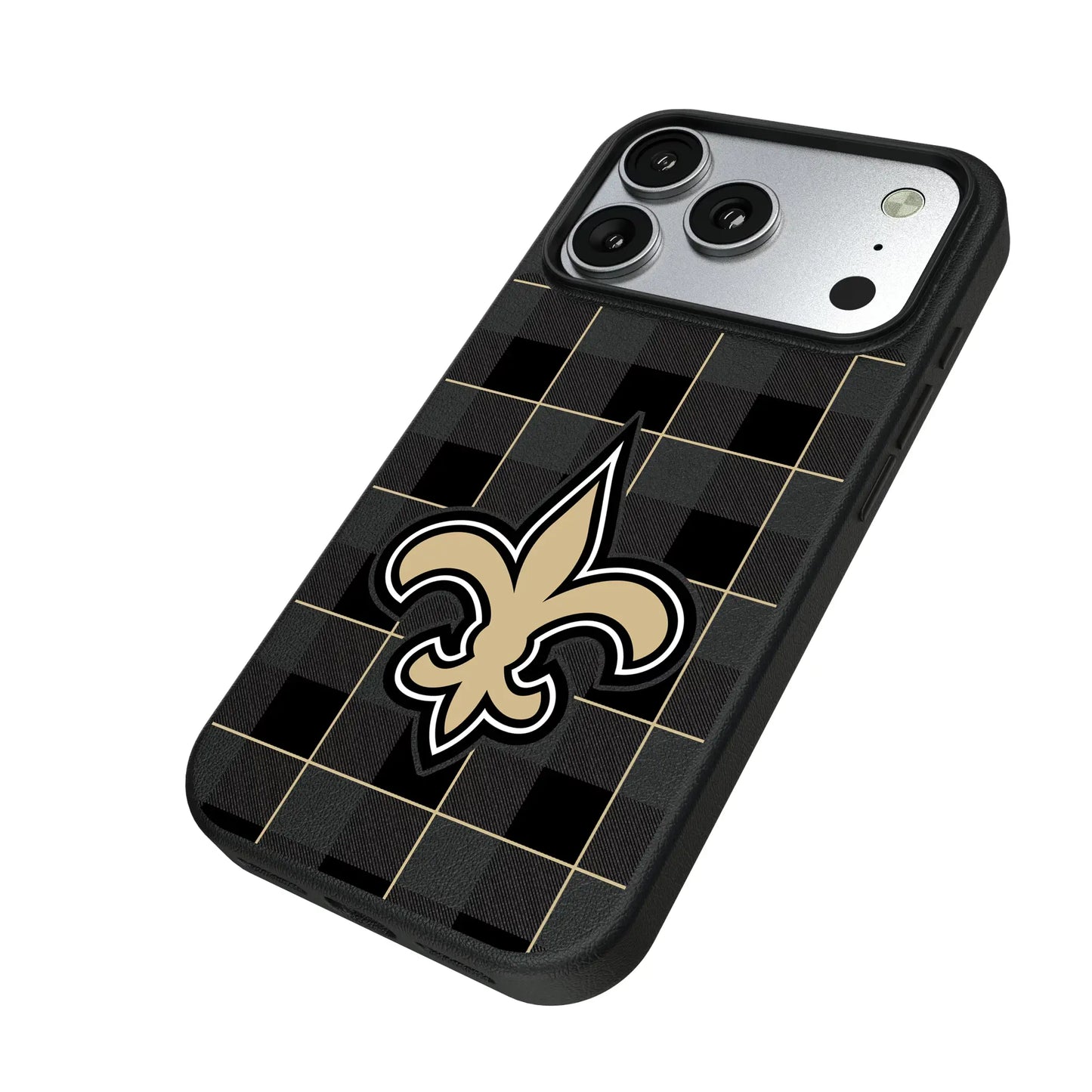 New Orleans Saints Plaid MagSafe Compatible Phone Case for Apple iPhone