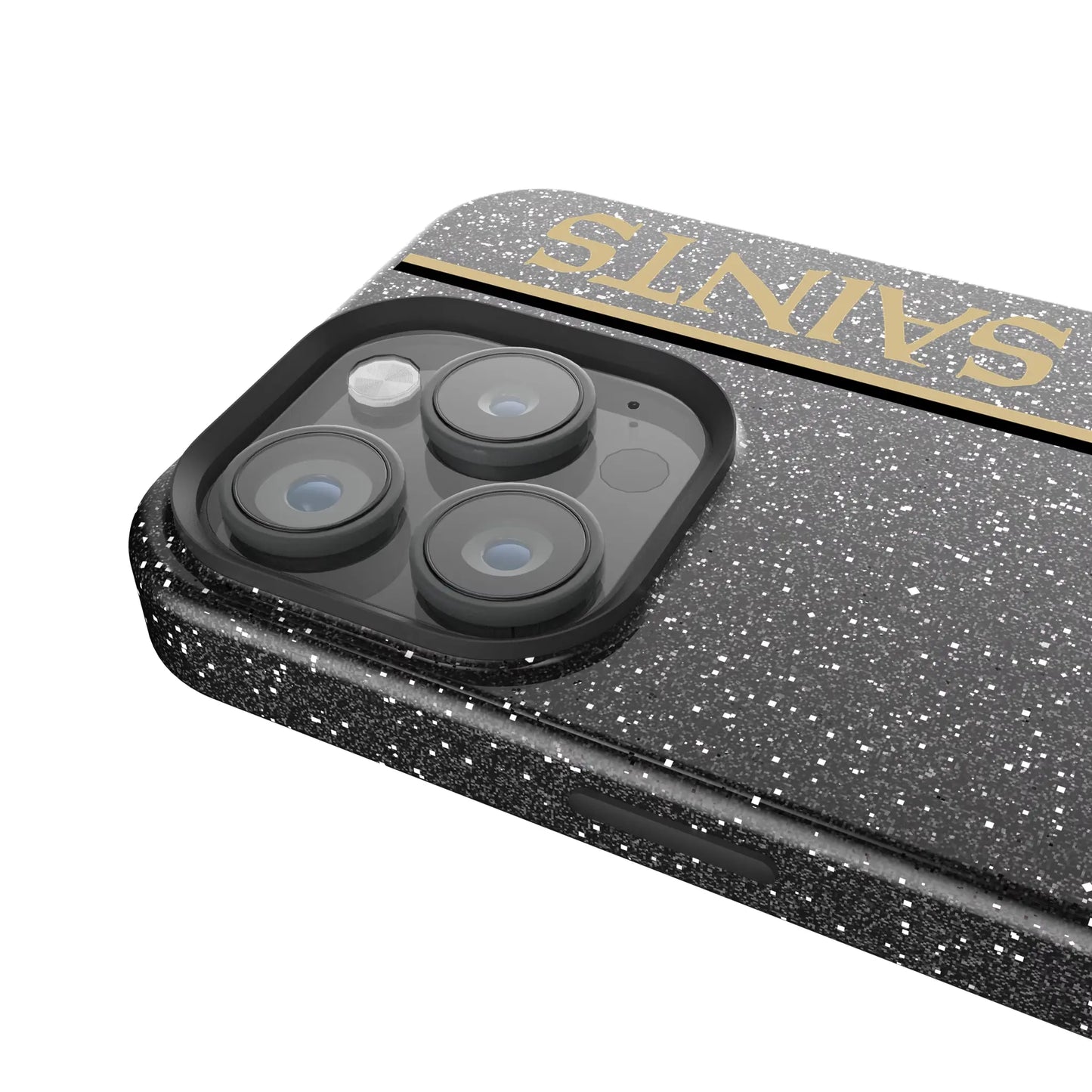 New Orleans Saints Sidebar Black Bling Phone Case for Apple iPhone