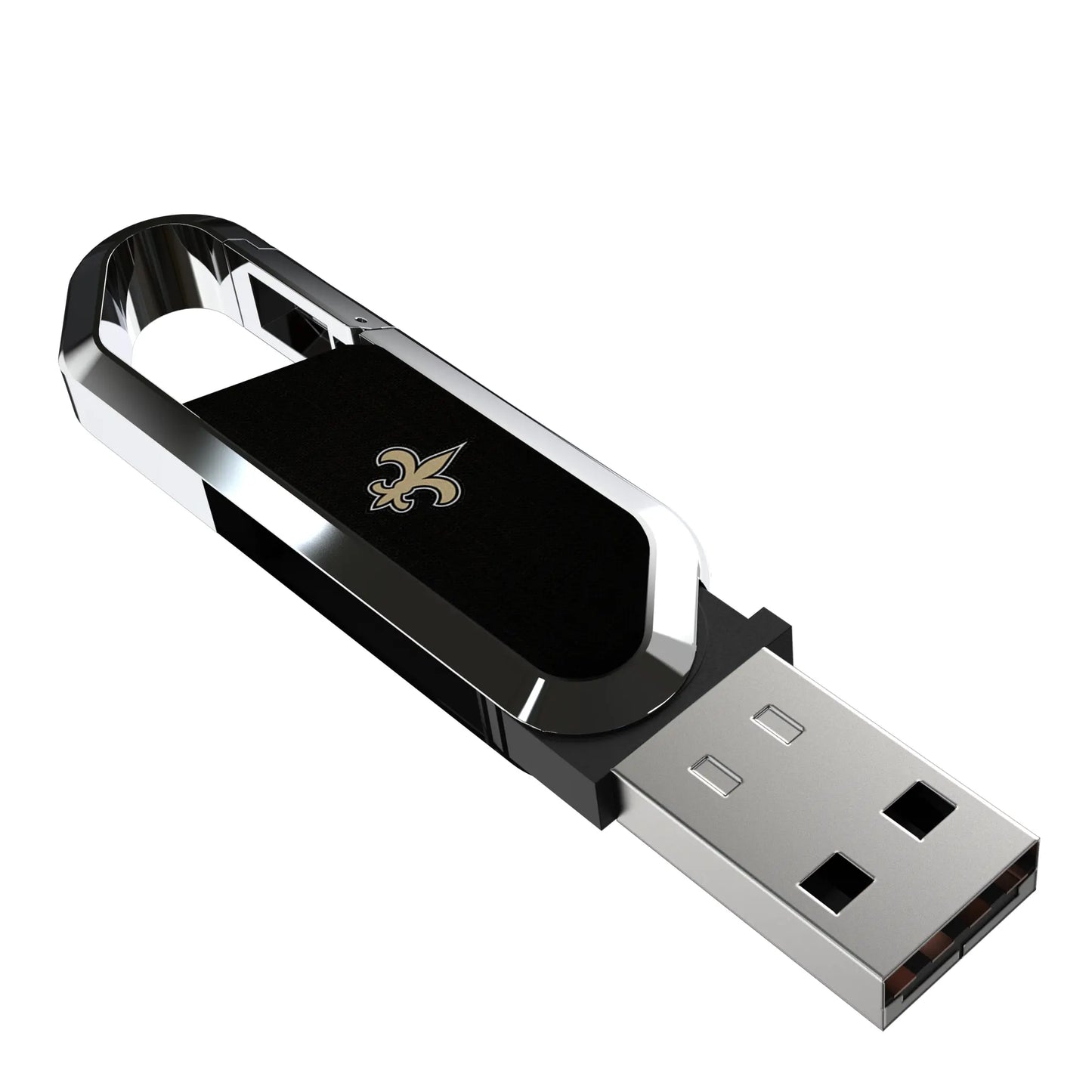 New Orleans Saints Solid USB 64GB Clip Style Flash Drive