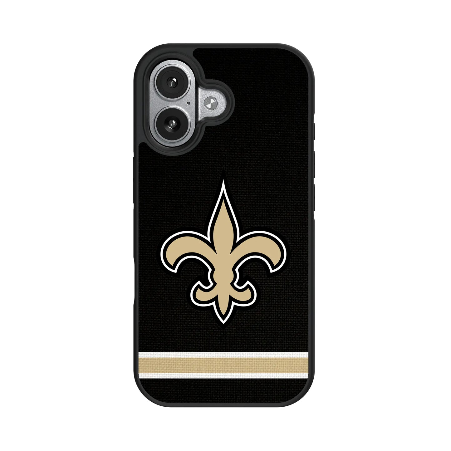 New Orleans Saints Stripe Bump Phone Case for Apple iPhone