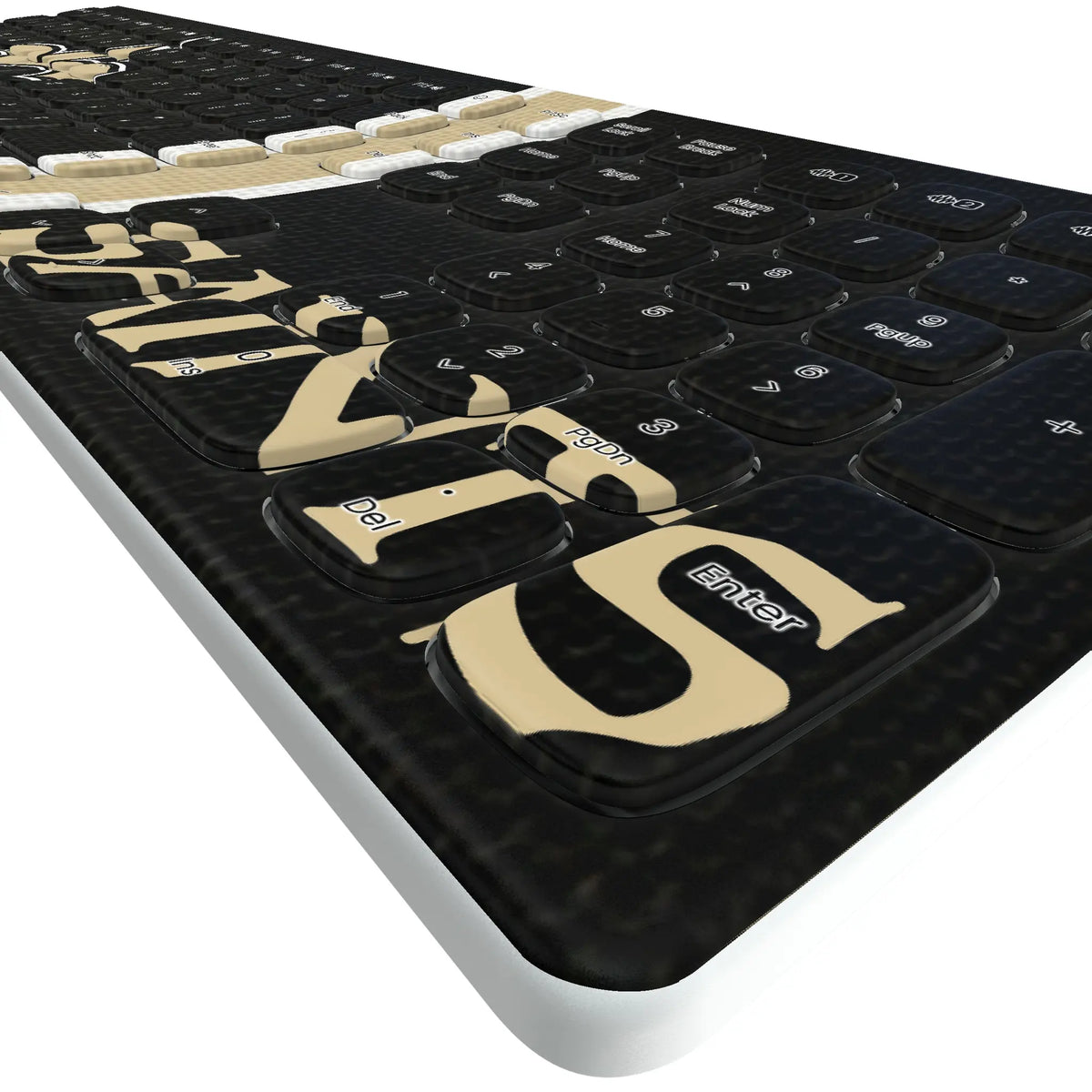 New Orleans Saints Stripe Curved Wireless Keyboard