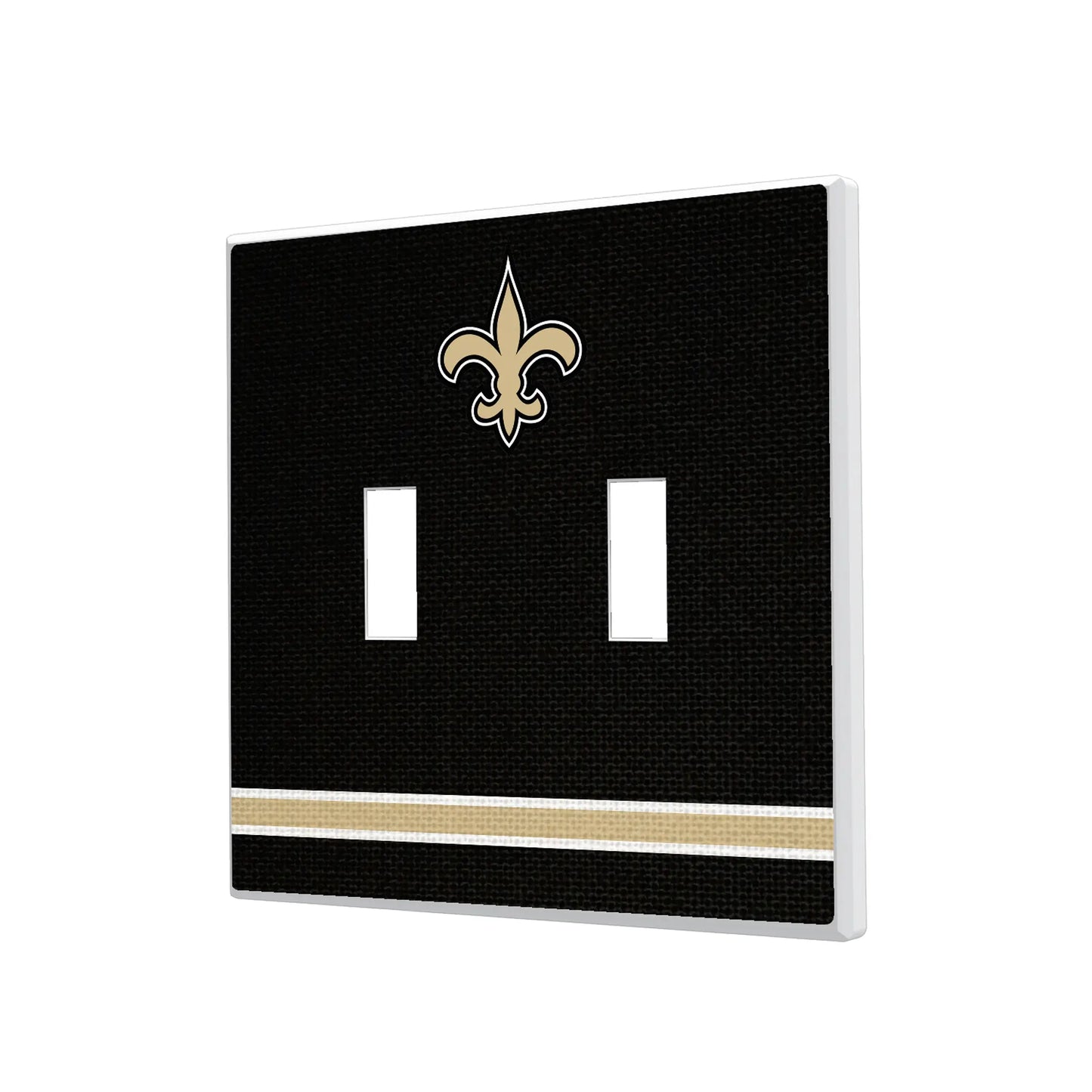 New Orleans Saints Stripe Hidden-Screw Light Switch Plate