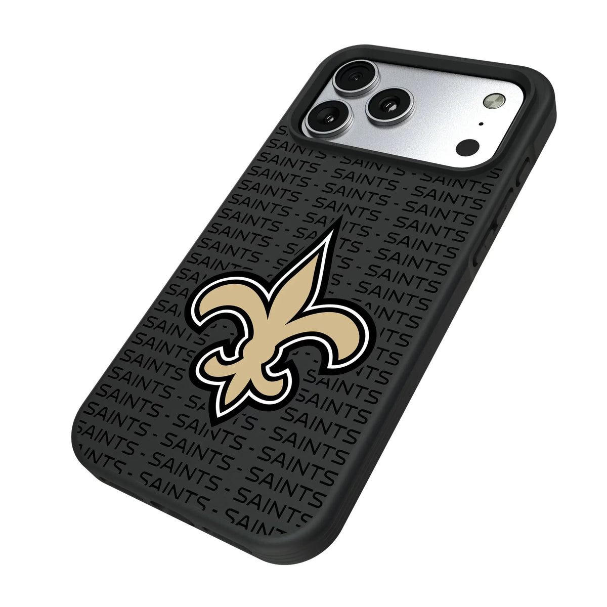 New Orleans Saints Text Backdrop Bump Phone Case for Apple iPhone