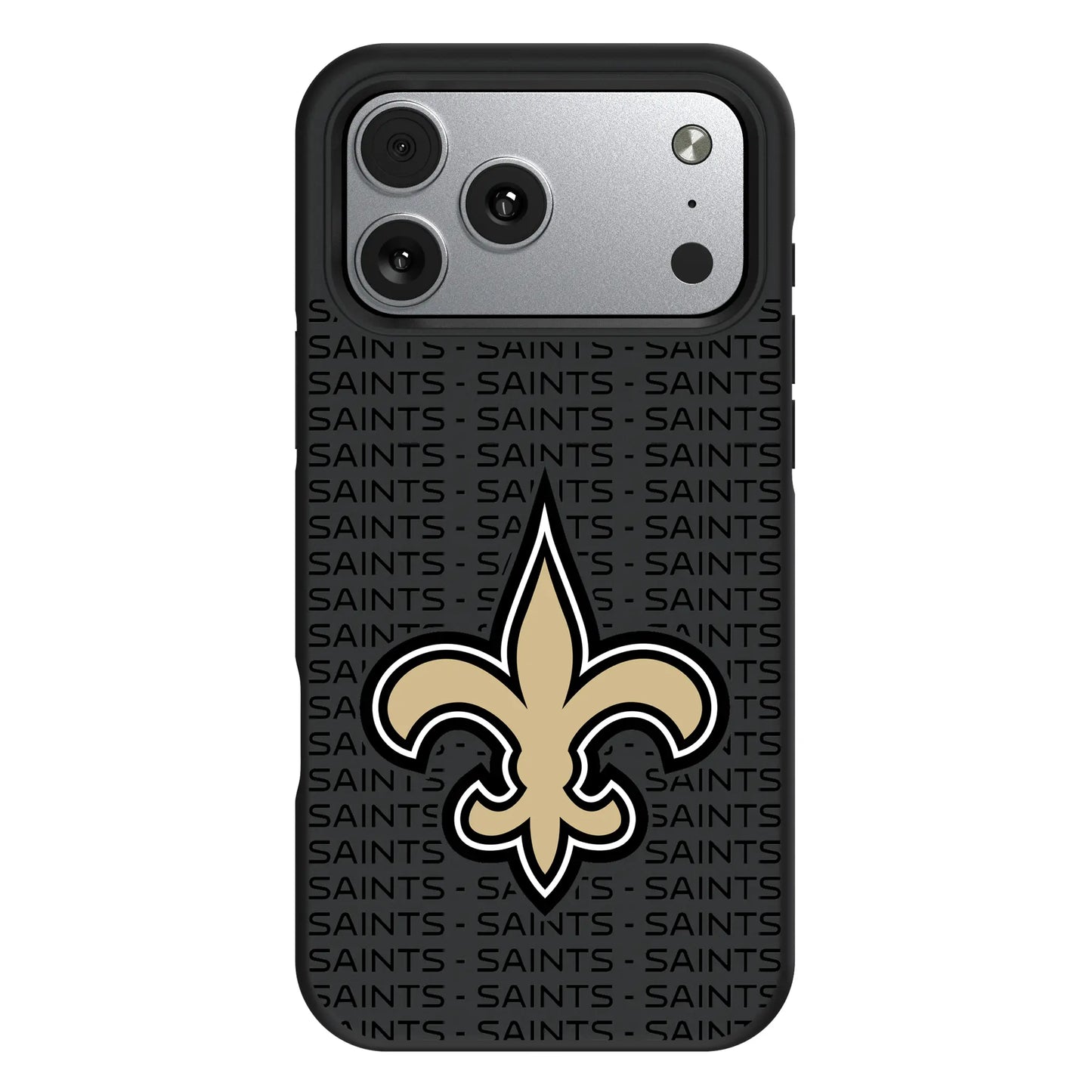 New Orleans Saints Text Backdrop Bump Phone Case for Apple iPhone