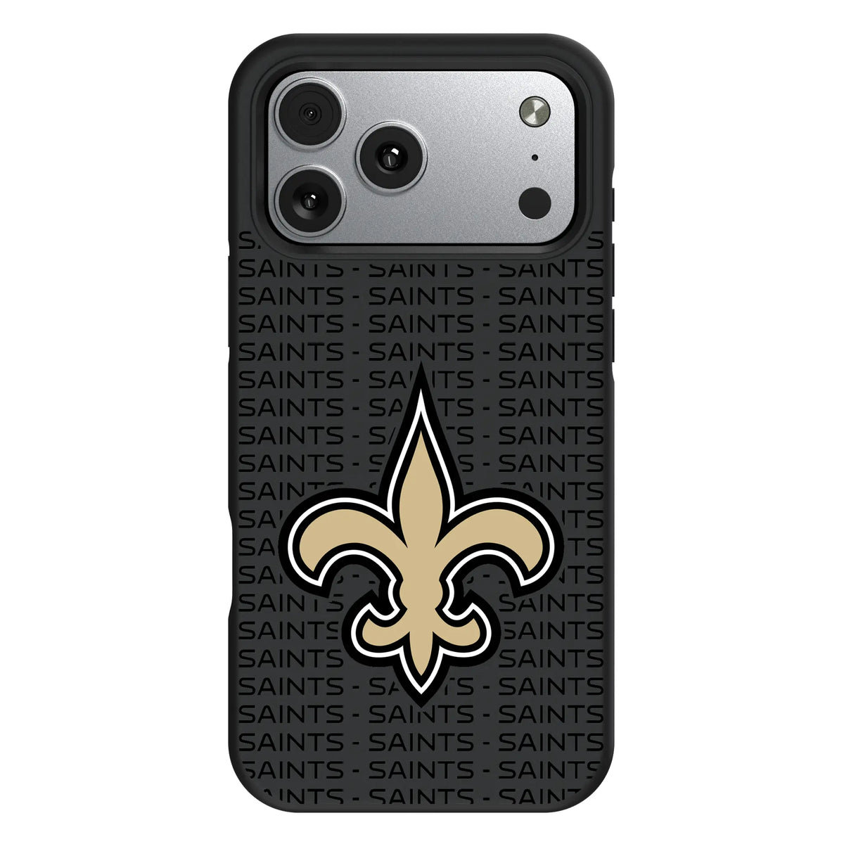 New Orleans Saints Text Backdrop Bump Phone Case for Apple iPhone