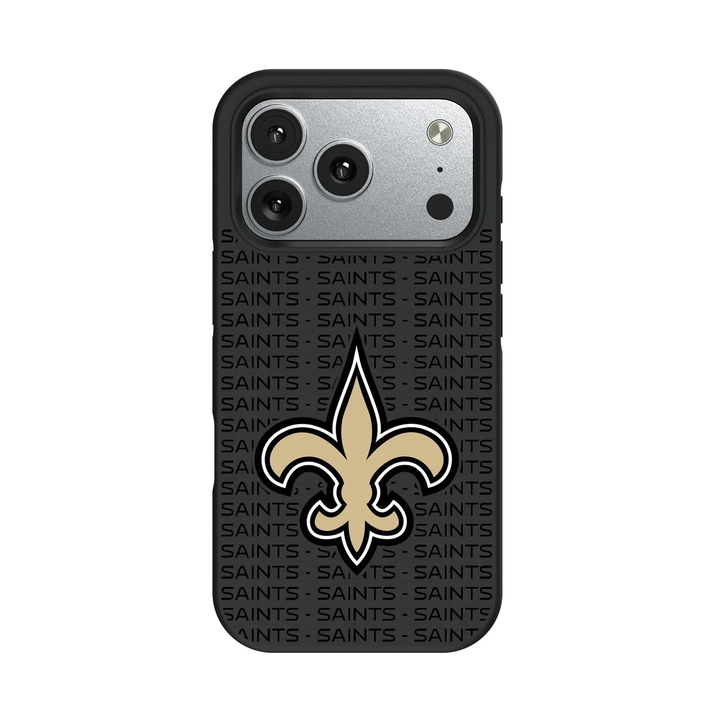 New Orleans Saints Text Backdrop Bump Phone Case for Apple iPhone