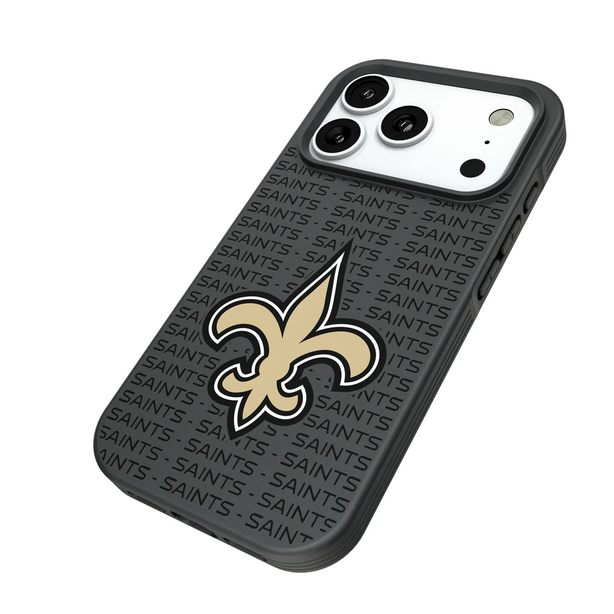 New Orleans Saints Text Backdrop Bump Phone Case for Apple iPhone