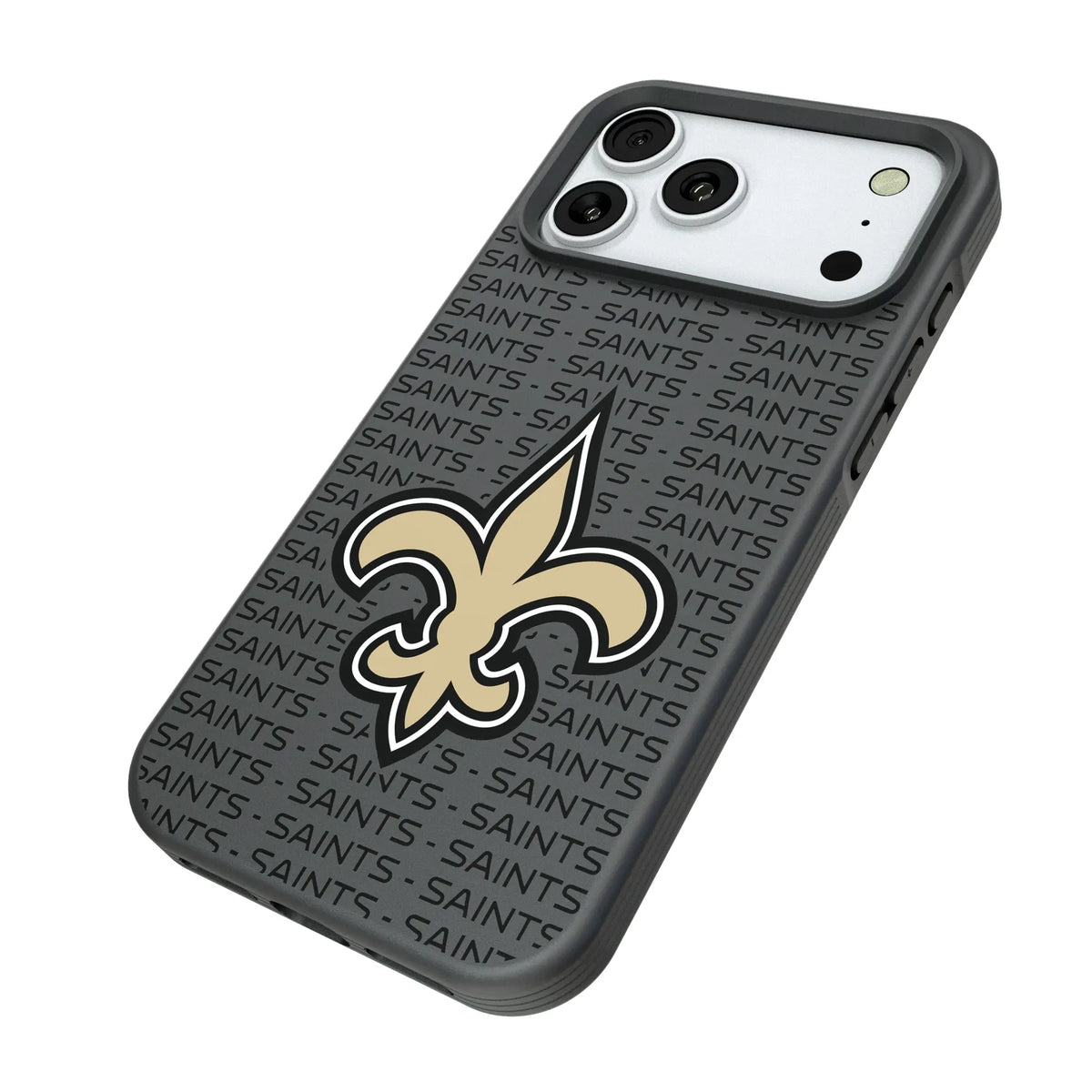 New Orleans Saints Text Backdrop Bump Phone Case for Apple iPhone