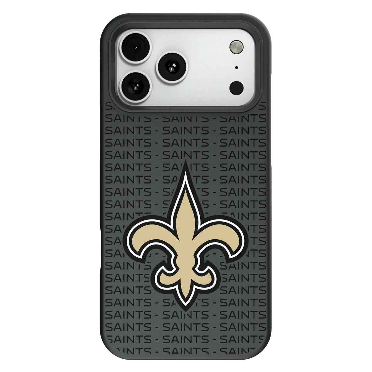 New Orleans Saints Text Backdrop Bump Phone Case for Apple iPhone