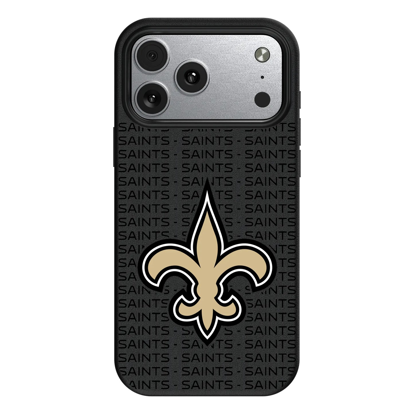 New Orleans Saints Text Backdrop MagSafe Compatible Phone Case for Apple iPhone