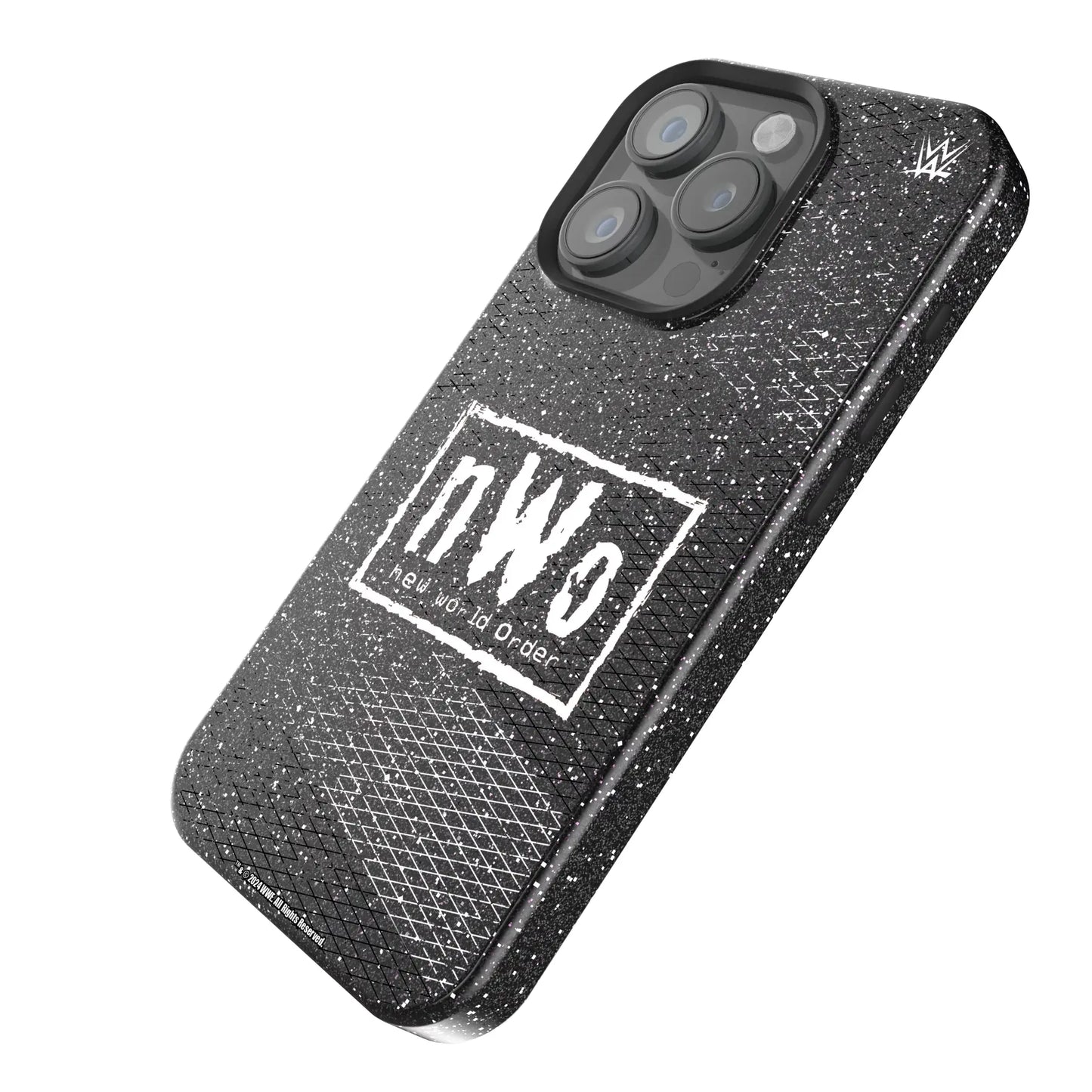 New World Order Steel Black Bling Phone Case for Apple iPhone