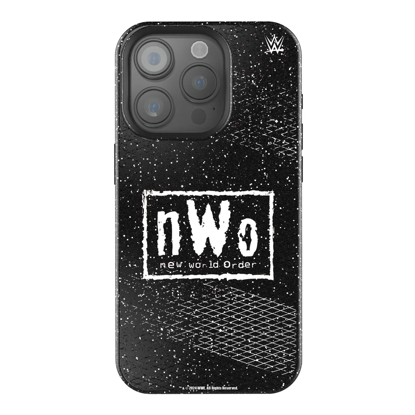 New World Order Steel Black Bling Phone Case for Apple iPhone