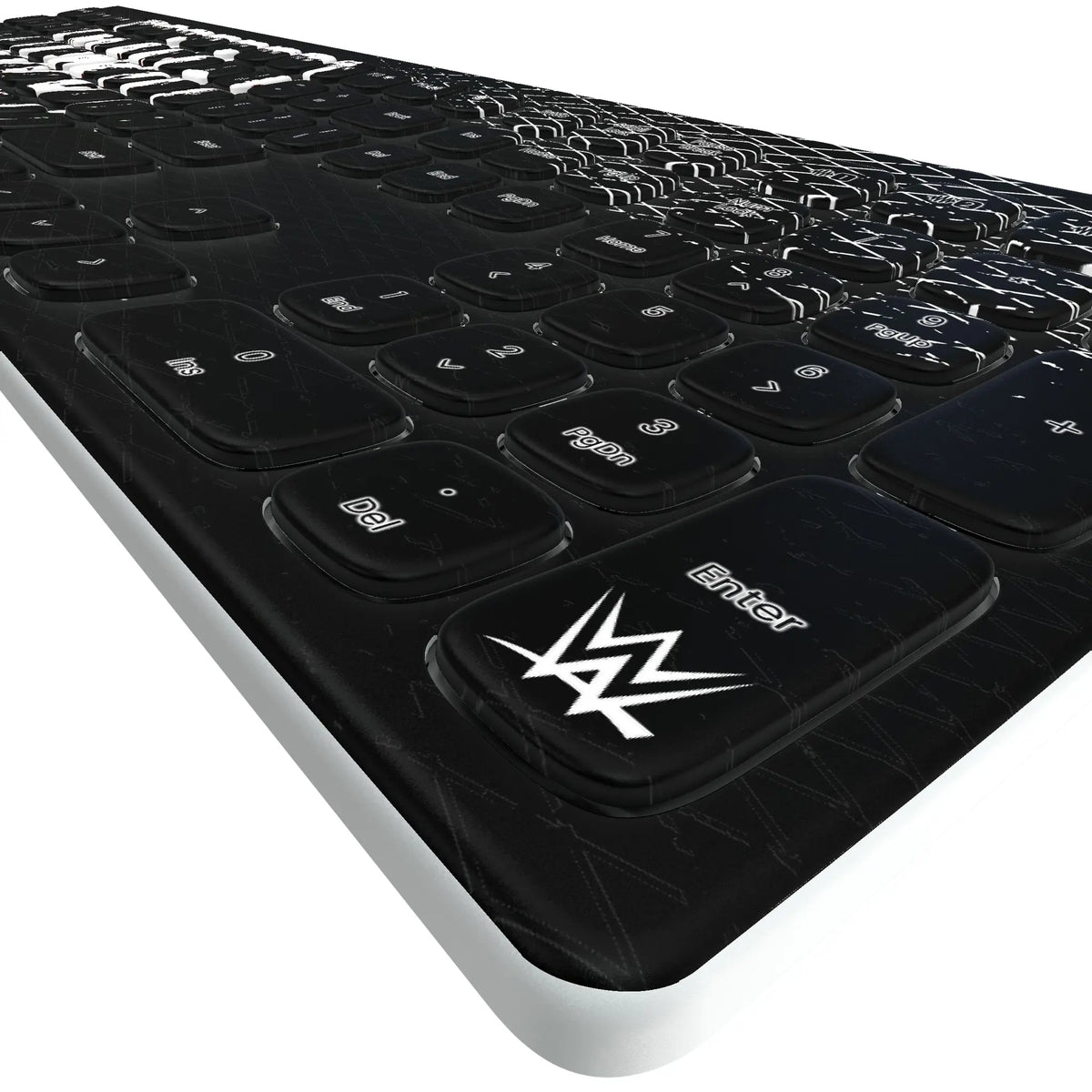 New World Order Steel Curved Wireless Keyboard