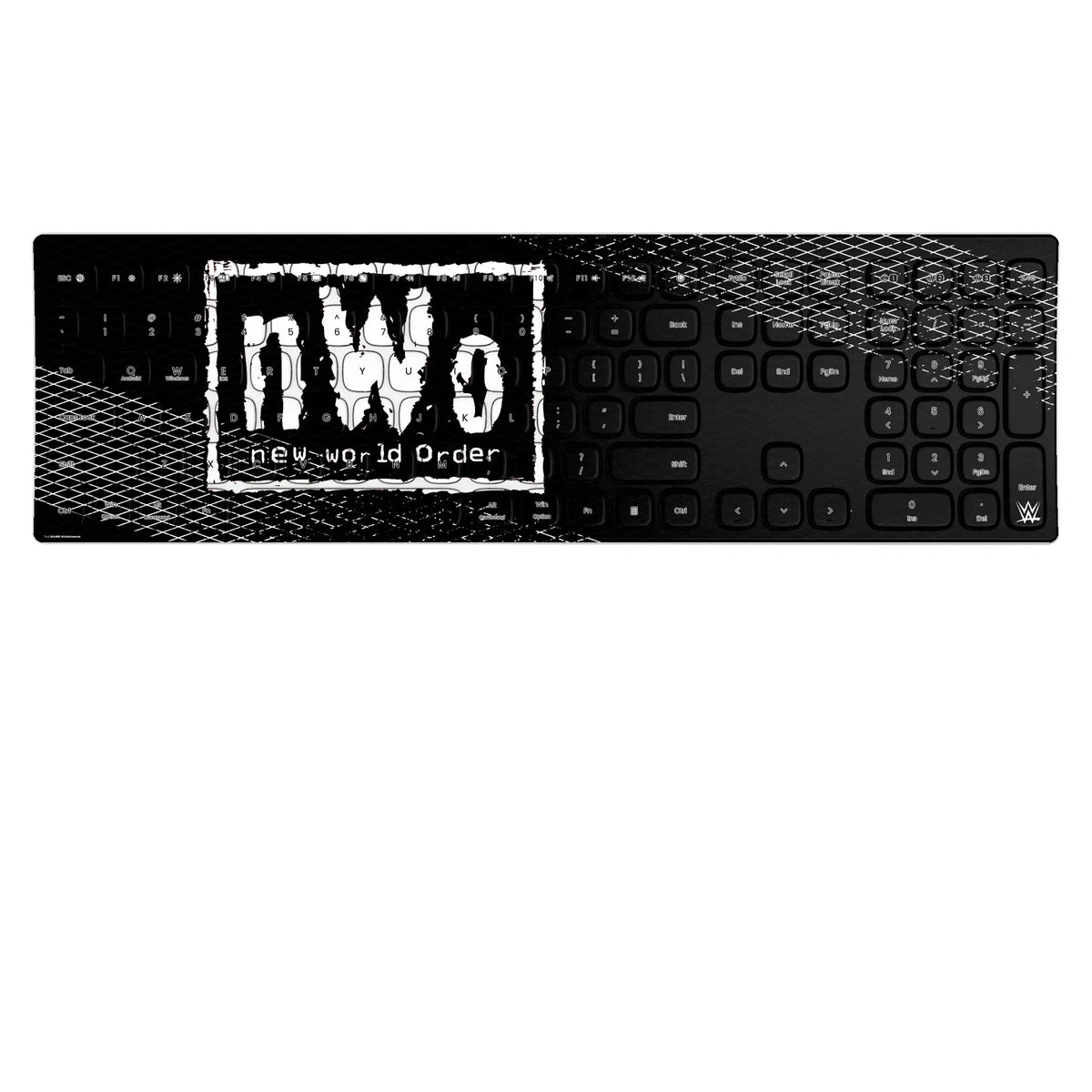 New World Order Steel Curved Wireless Keyboard
