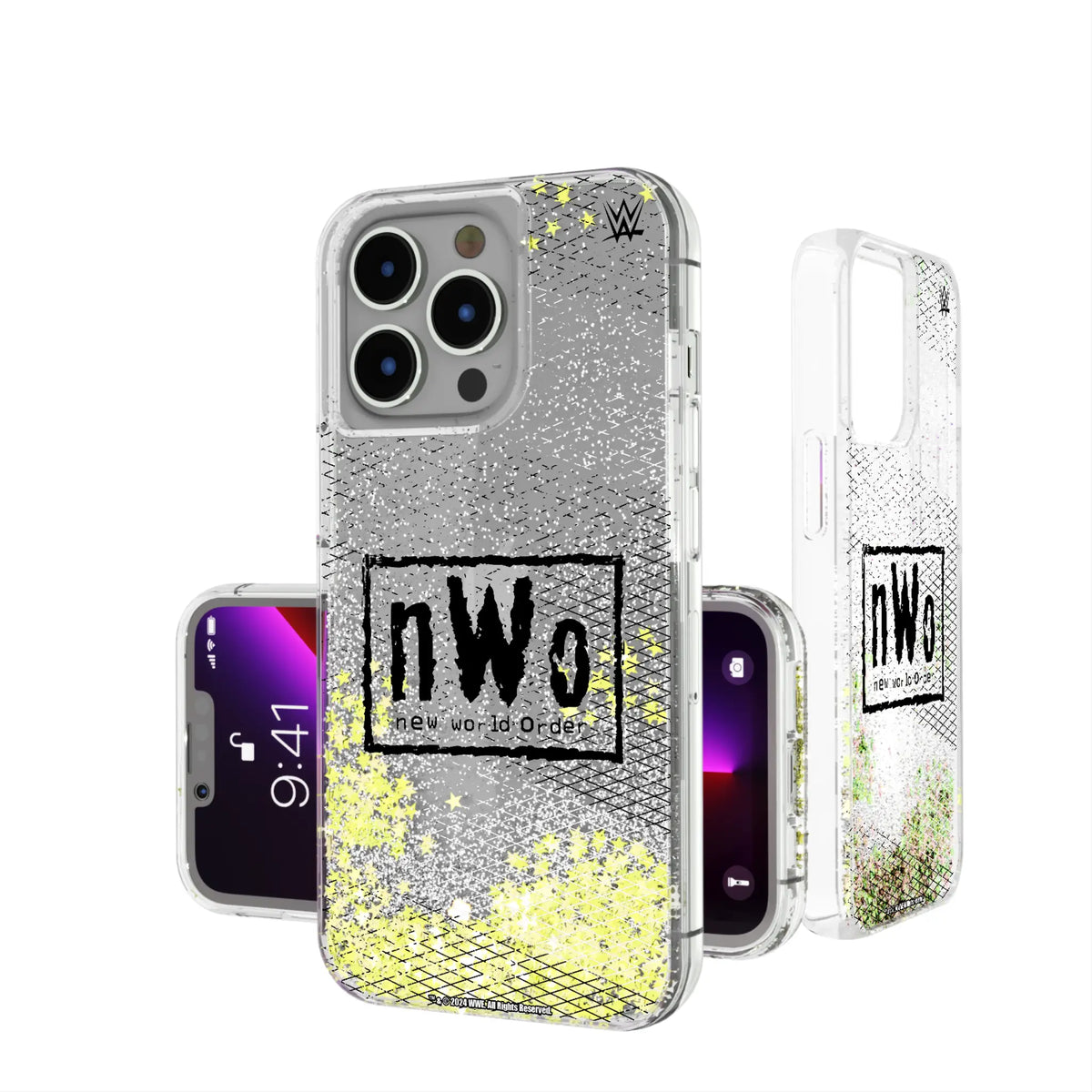 New World Order Steel Glitter Phone Case for Apple iPhone
