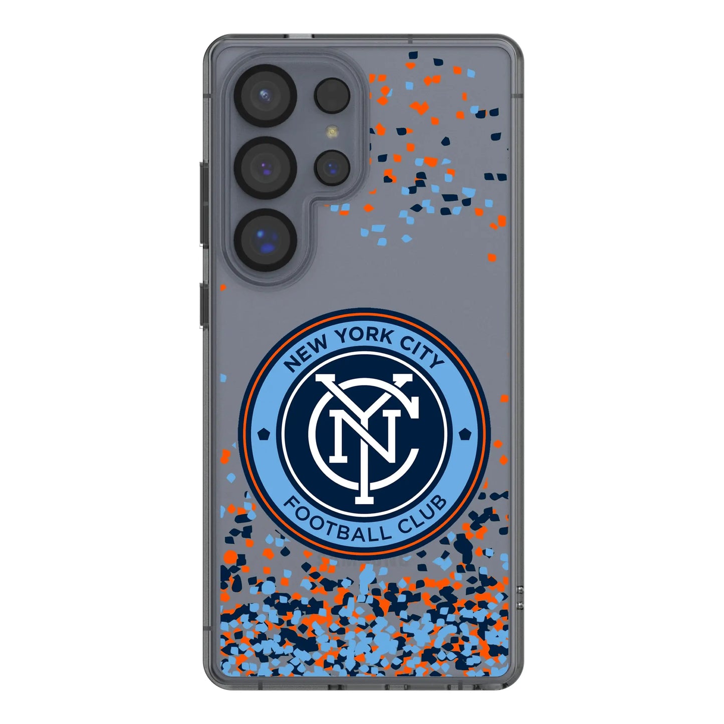 New York City FC Confetti Clear Phone Case for Samsung Galaxy