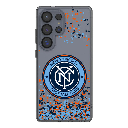 New York City FC Confetti Clear Phone Case for Samsung Galaxy