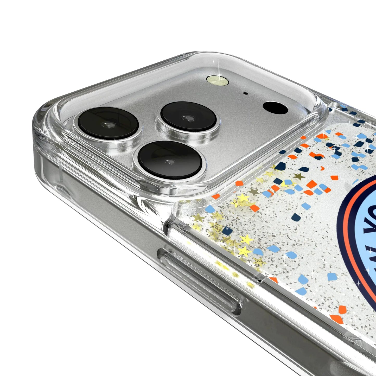 New York City FC Confetti Glitter Phone Case for Apple iPhone