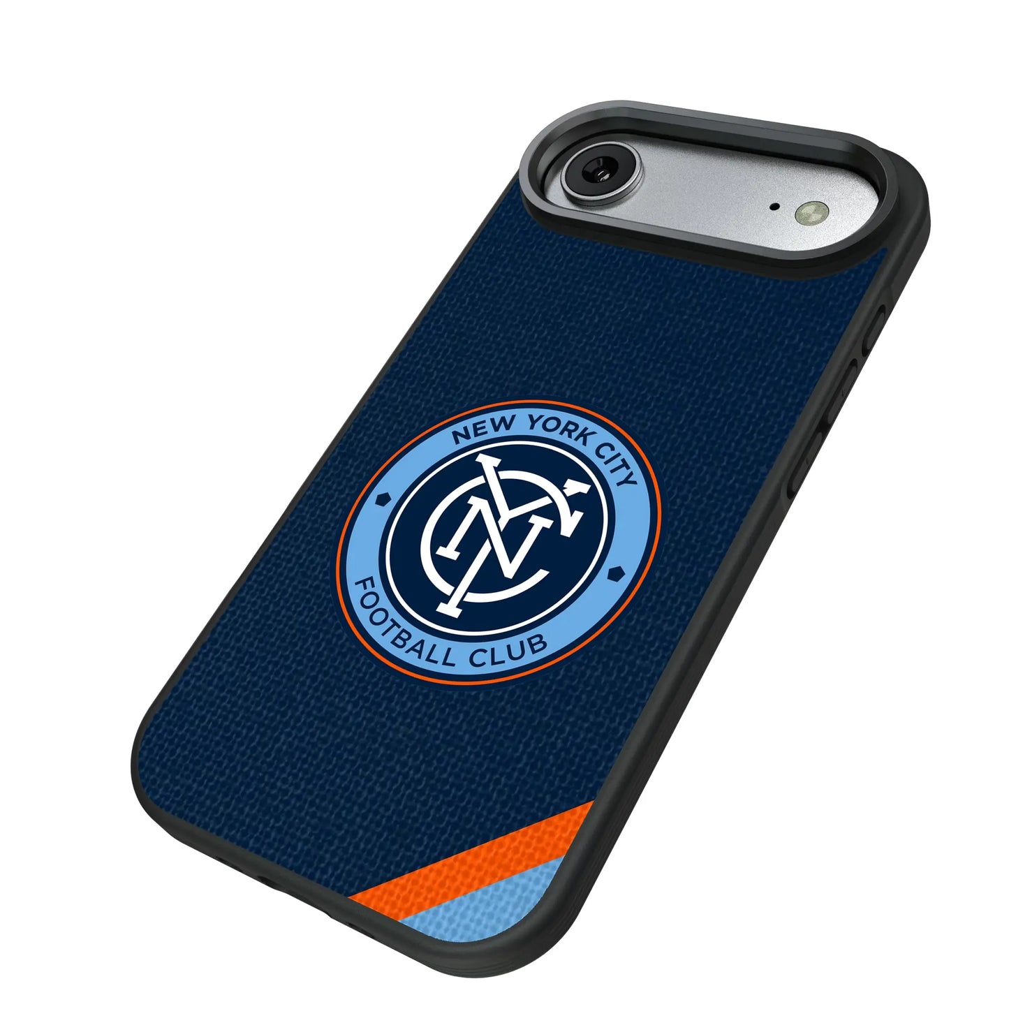 New York City FC Diagonal Stripe Bump Phone Case for Apple iPhone