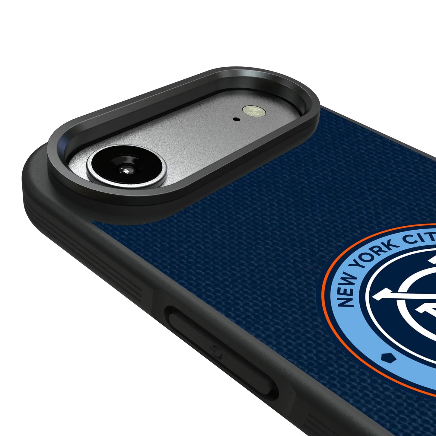 New York City FC Diagonal Stripe Bump Phone Case for Apple iPhone