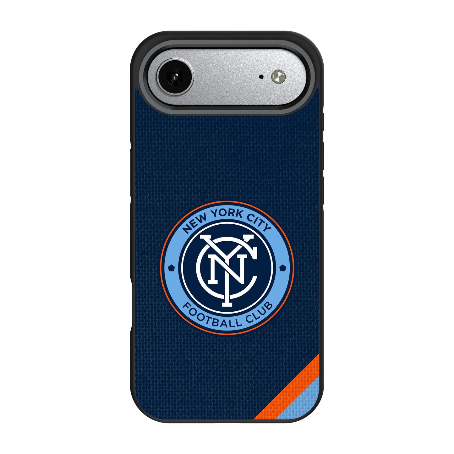 New York City FC Diagonal Stripe Bump Phone Case for Apple iPhone