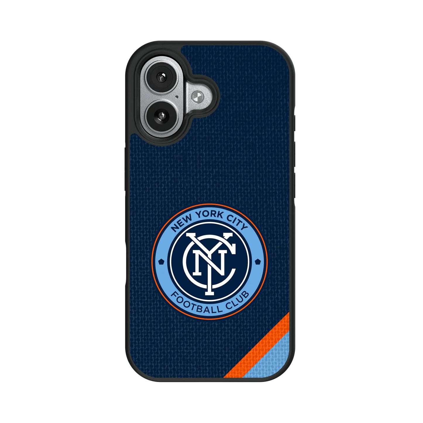 New York City FC Diagonal Stripe Bump Phone Case for Apple iPhone