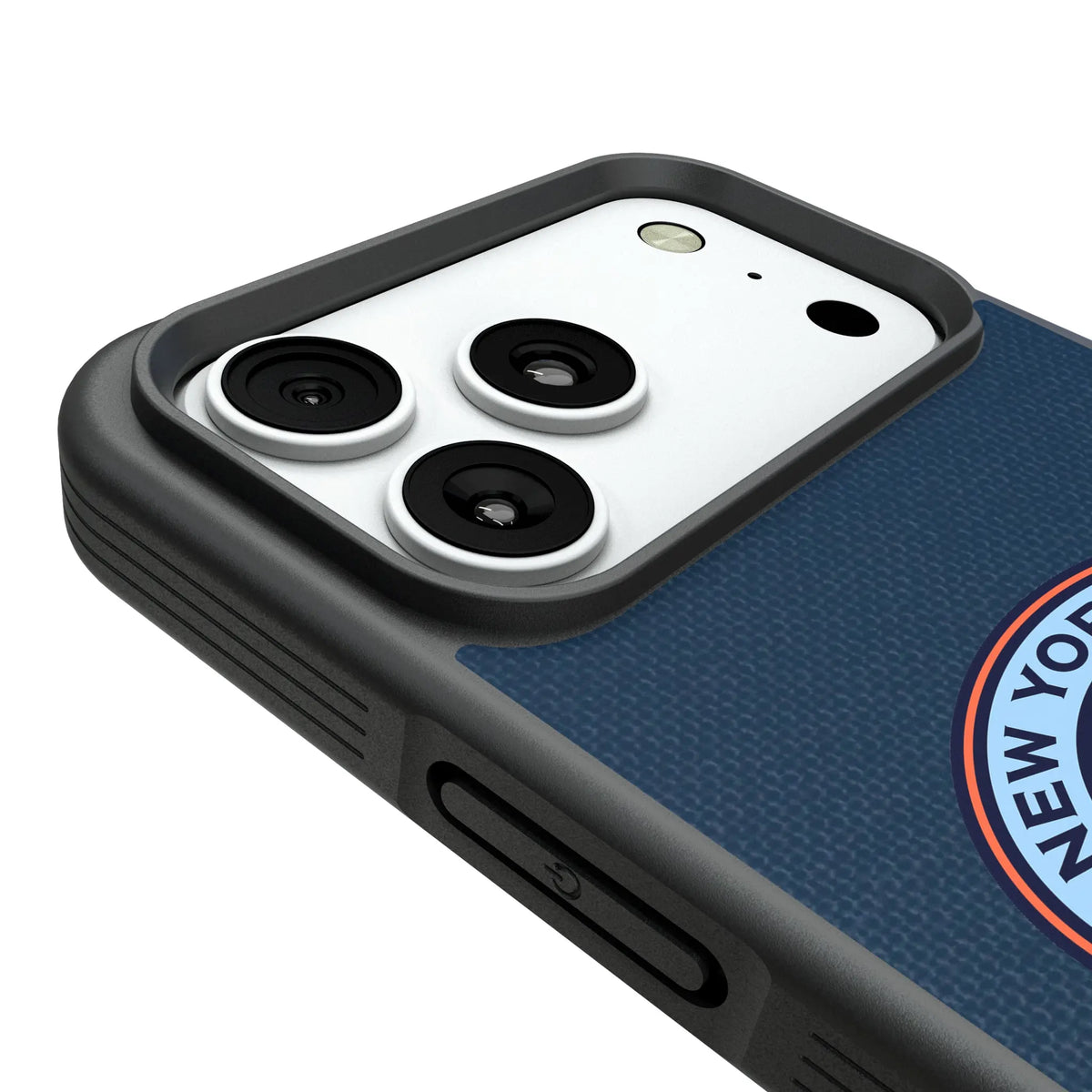 New York City FC Diagonal Stripe Bump Phone Case for Apple iPhone