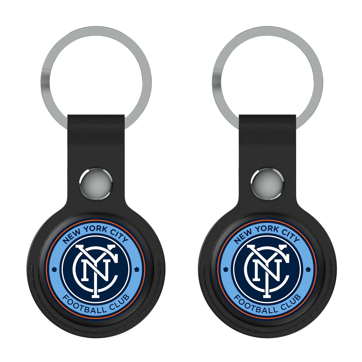 New York City FC Insignia Black Airtag Holder 2-Pack