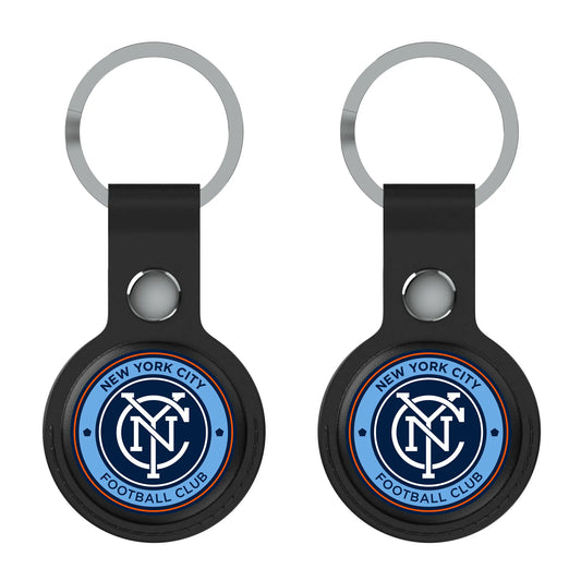 New York City FC Insignia Black Airtag Holder 2-Pack