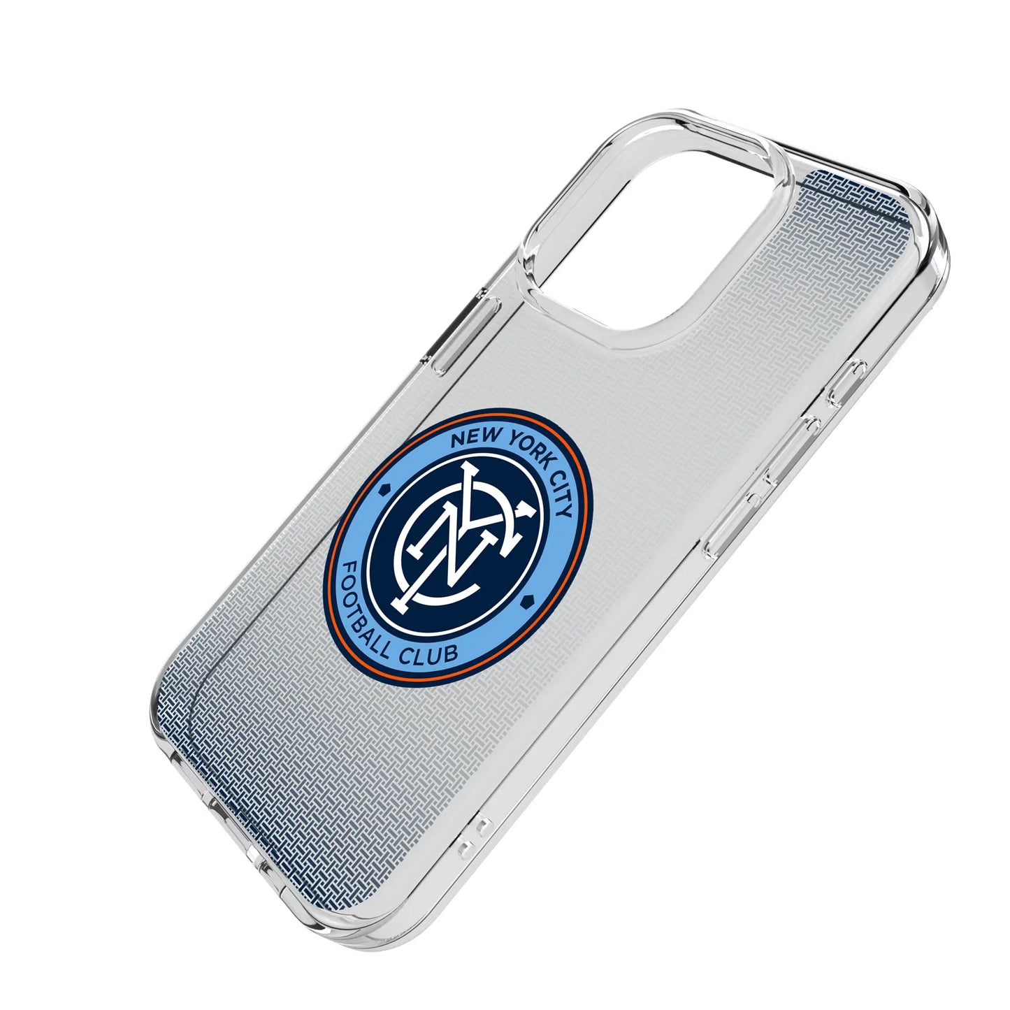 New York City FC Linen Clear Phone Case for Apple iPhone