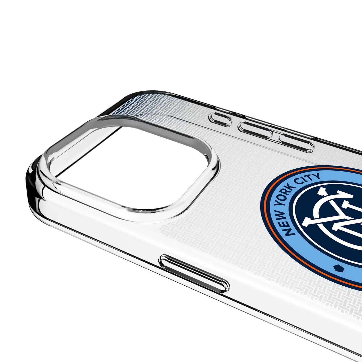 New York City FC Linen Clear Phone Case for Apple iPhone
