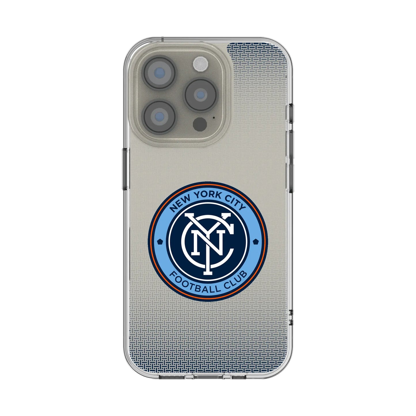 New York City FC Linen Clear Phone Case for Apple iPhone