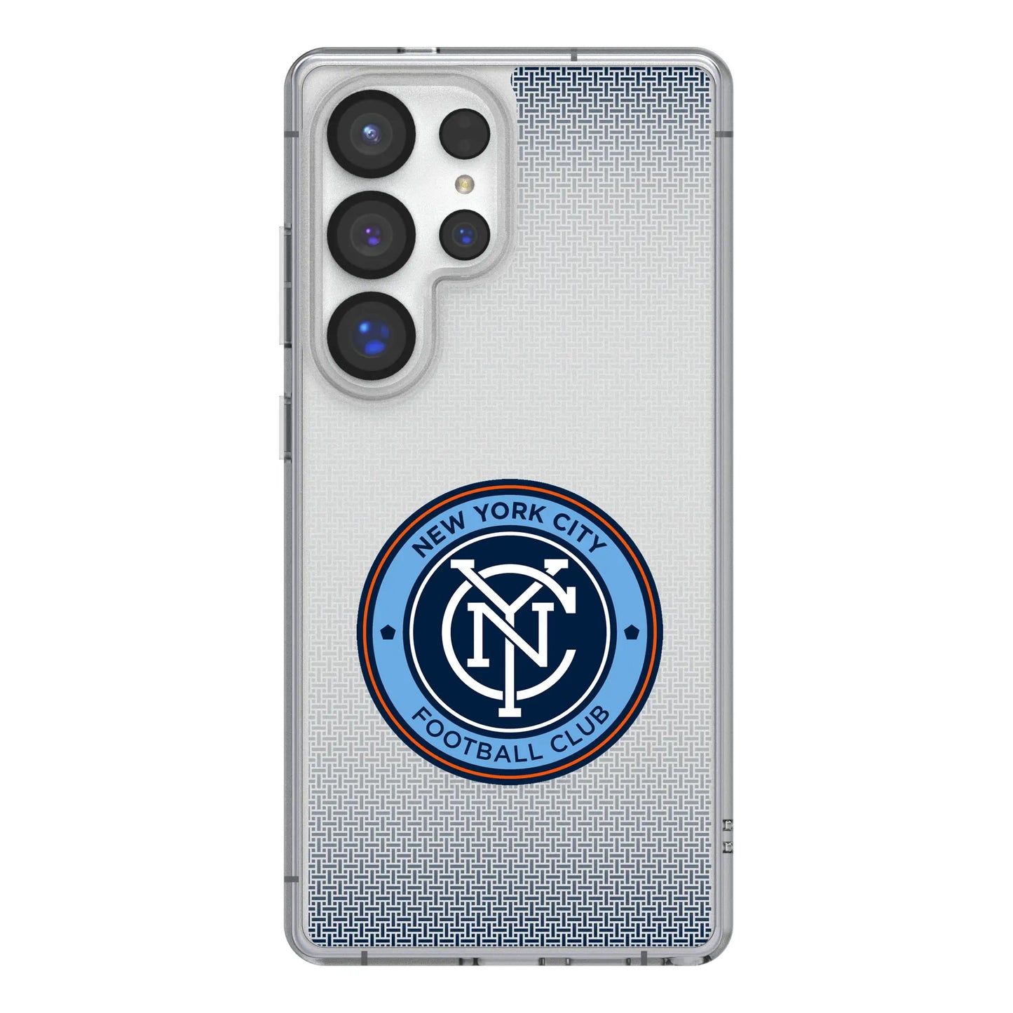 New York City FC Linen Clear Phone Case for Samsung Galaxy