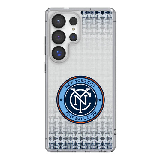 New York City FC Linen Clear Phone Case for Samsung Galaxy